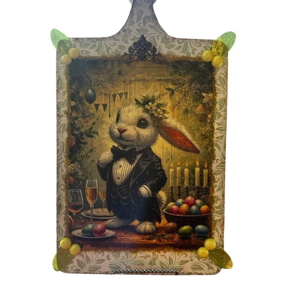 Hand Crafted Bunny Decorative Wood Cutting Board - Picture 2 of 4